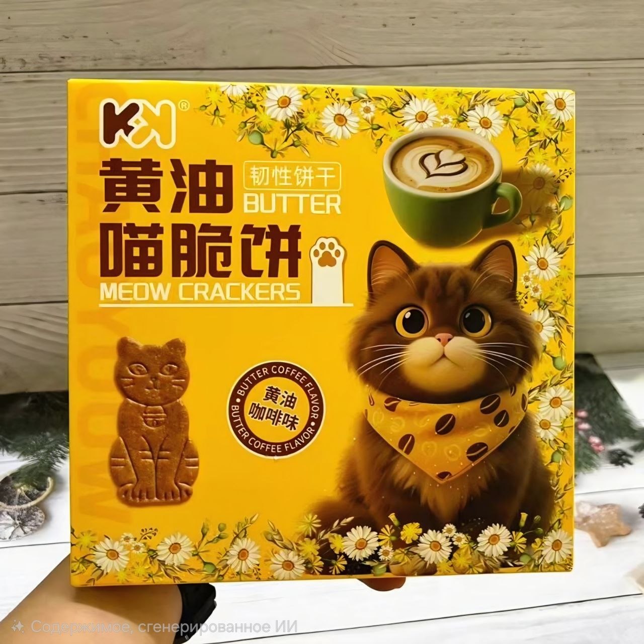 K&N Meow Crackers, butter coffee flavor 85 g