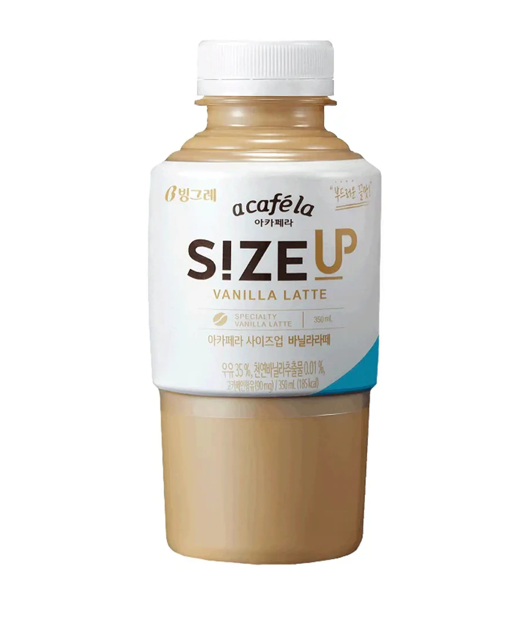 a Café la 'Size Up' bottled coffee latte: vanilla latte  350 ml