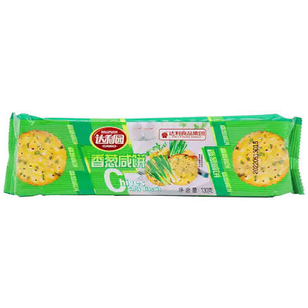 Daliyuan Chives Salty Biscuit 130g