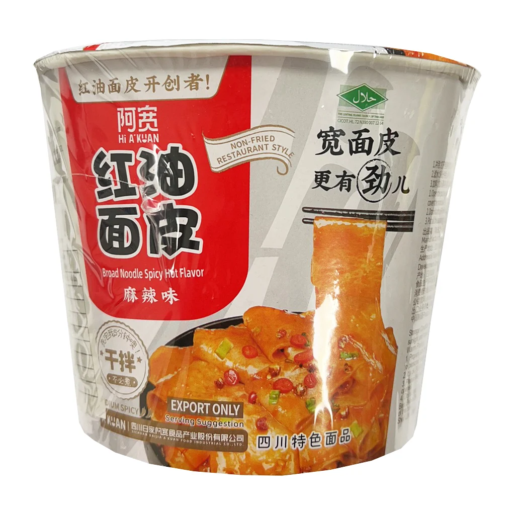 A-Kuan Broad Noodles Spicy Hot Flavor 110 g