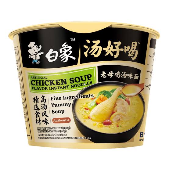 Baixiang chicken soup flavor instant noodles 107 g