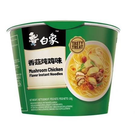 Baixiang mushroom and chicken flavor noodles (bucket)  104 g