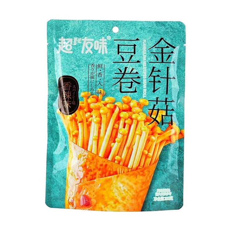 Enoki mushroom tofu roll, spicy flavor 100g