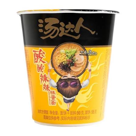 Instant Noodles Tom Daren Sour & Spicy Pork Bone Flavor 90 g 