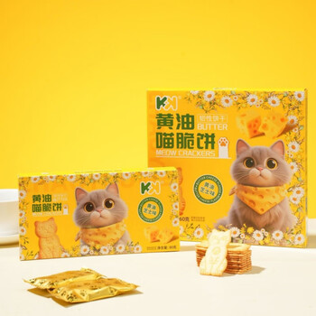 K&N Meow Crackers, butter cheese flavor 80 g
