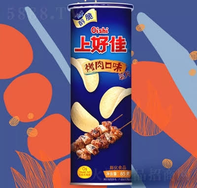 Oishi potato chips, BBQ flavor 85 g